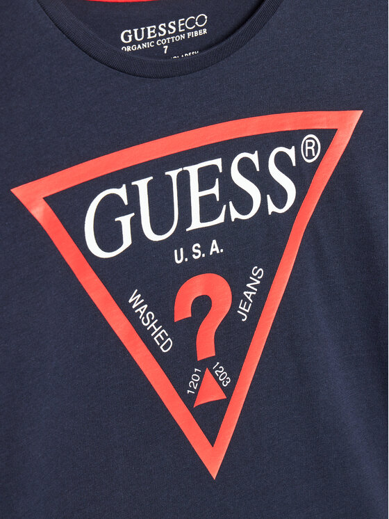 Guess Guess Футболка L73I55 K8HM0 Голубий Regular Fit