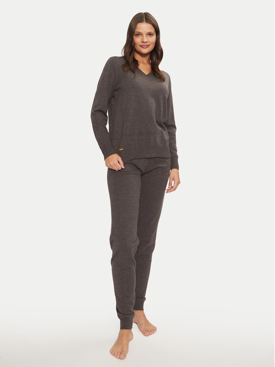 Selmark Selmark Pižama P9876 Pilka Relaxed Fit