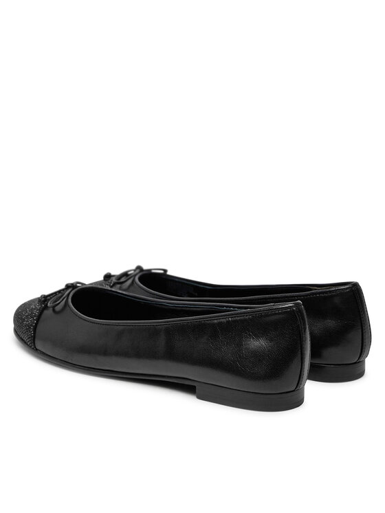 Tory Burch Балетки Tory Burch Cap-Toe Pave Ballet 166214 Чорний