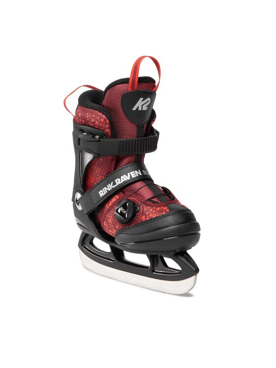 Łyżwy K2 Rink Raven Ice Boa 25G0310.11 Czerwony | Eobuwie.com.pl
