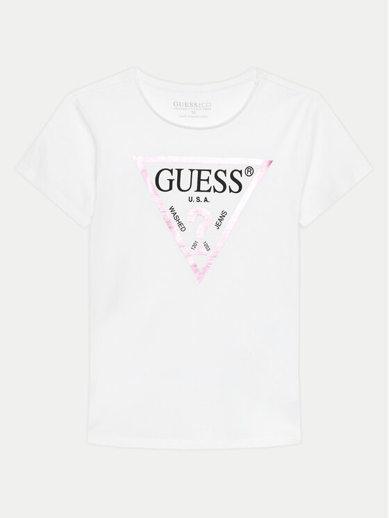 Guess Guess Футболка J73I56 K8HM0 Білий Regular Fit