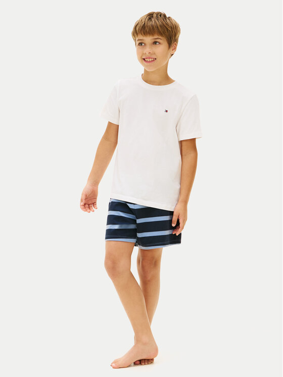 Tommy Hilfiger Tommy Hilfiger Conjunto de camisetas UK0UK00073 Blanco Regular Fit