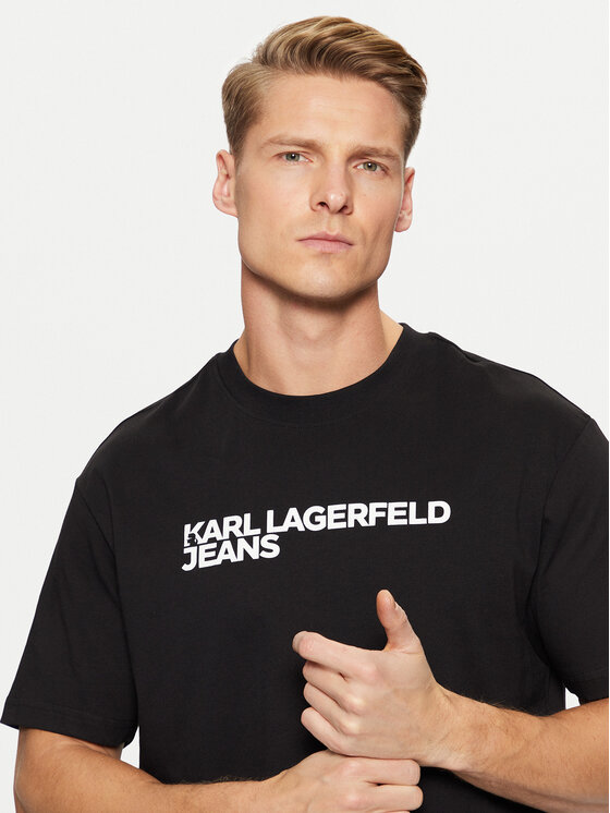 Karl Lagerfeld Jeans Karl Lagerfeld Jeans Футболка A1M17002 Чорний Regular Fit