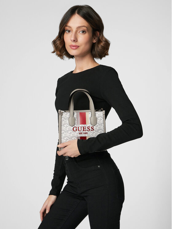 Guess Rankinė Guess Silvana (SC) Mini Bags HWSC86 65760 Pilka