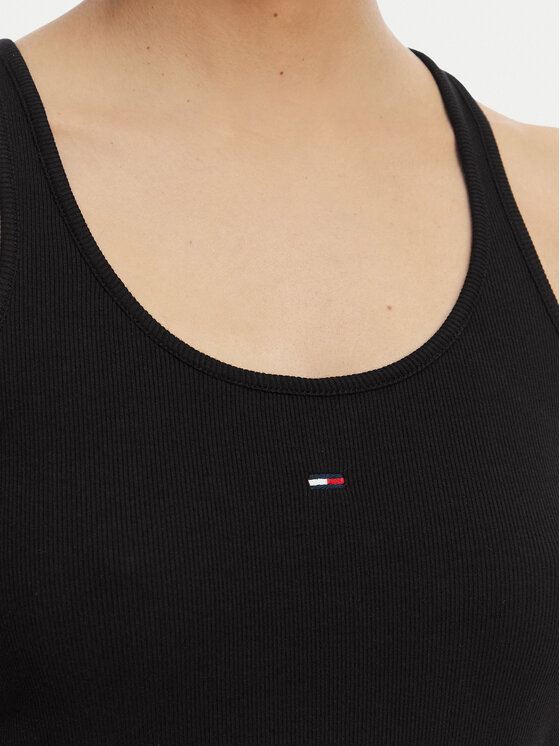 Tommy Jeans Tommy Jeans Top Racerback DW0DW22264 Negro Slim Fit