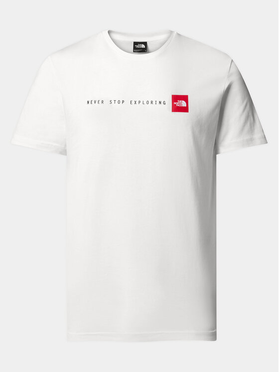 The North Face The North Face Majica Never Stop NF0A87NS Bela Regular Fit