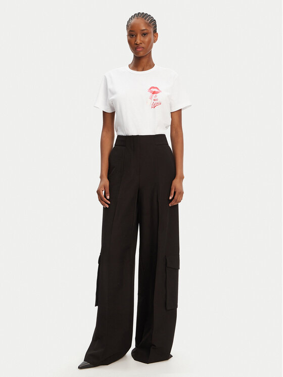 HUGO HUGO Футболка Destrel_2 50544897 Білий Relaxed Fit