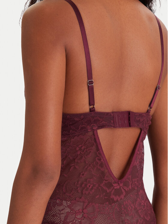 Hunkemöller Hunkemöller Body Isadora 302441 Guinda/burdeos