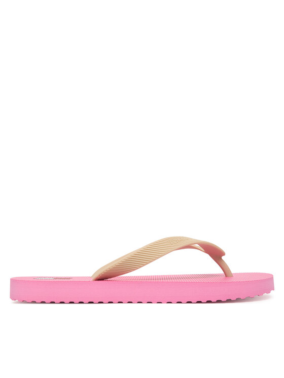 Tommy Jeans Japonki Tommy Jeans Logo Summer Sandal EN0EN02979 Beżowy