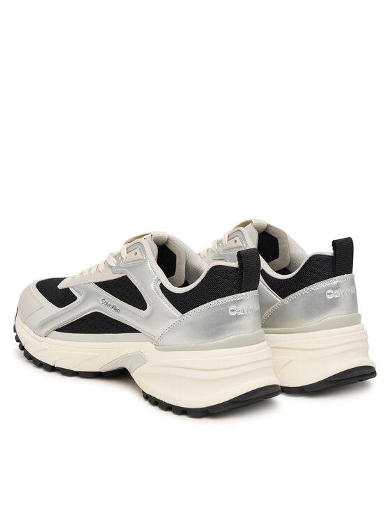 Calvin Klein Sneakersy Calvin Klein Hike Run Ckstripe Mesh Met HW0HW03140 Černá