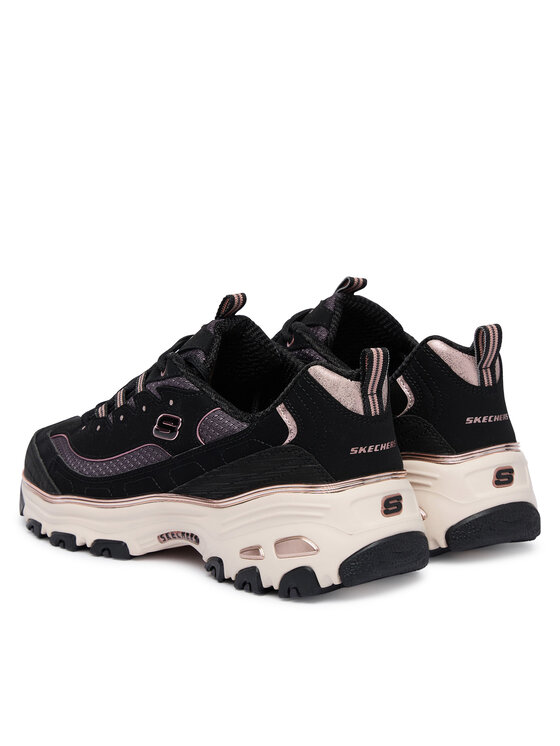 Skechers Sneakersy Skechers D'Lites 150873/BKRG Czarny