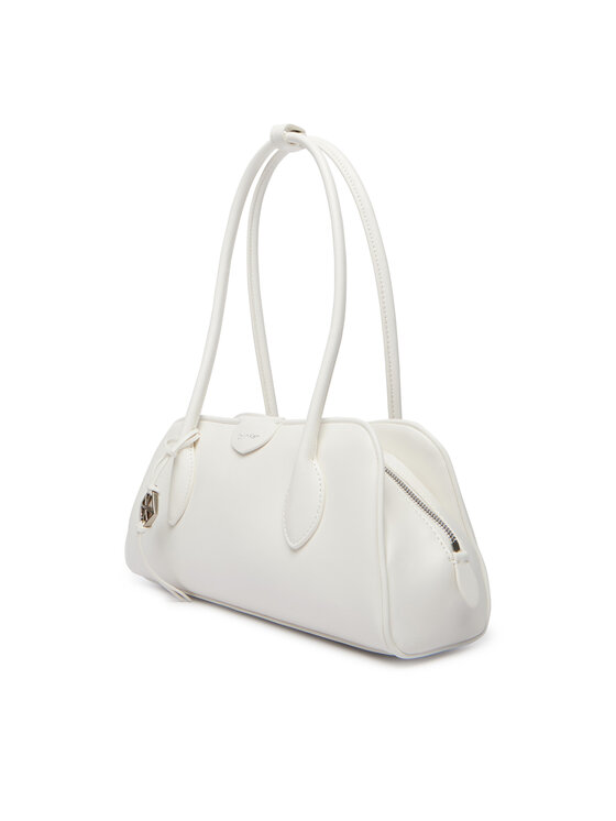 Calvin Klein Ročna torba Calvin Klein Emblem Trio Shoulder Bag LV04F3369G Bela