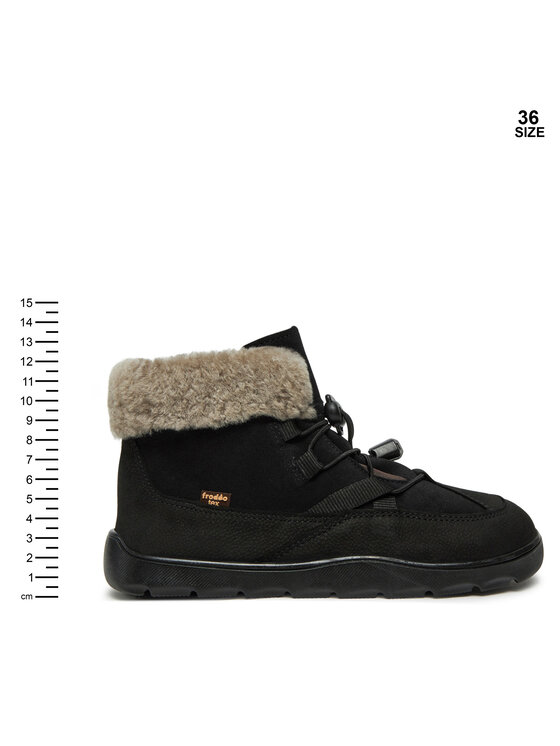 Froddo Puszābaki Froddo Zeru Tex Cosy Barefoot G3110258-5 D Melns