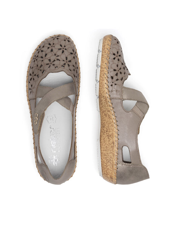 Rieker Pantofi Rieker 44856-64 Maro