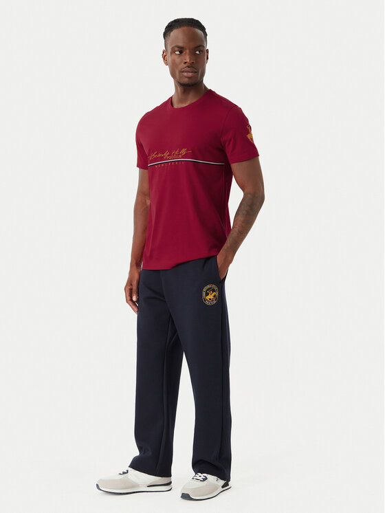 Beverly Hills Polo Club Beverly Hills Polo Club Camiseta P-SS26M-TS1519 Rojo Regular Fit