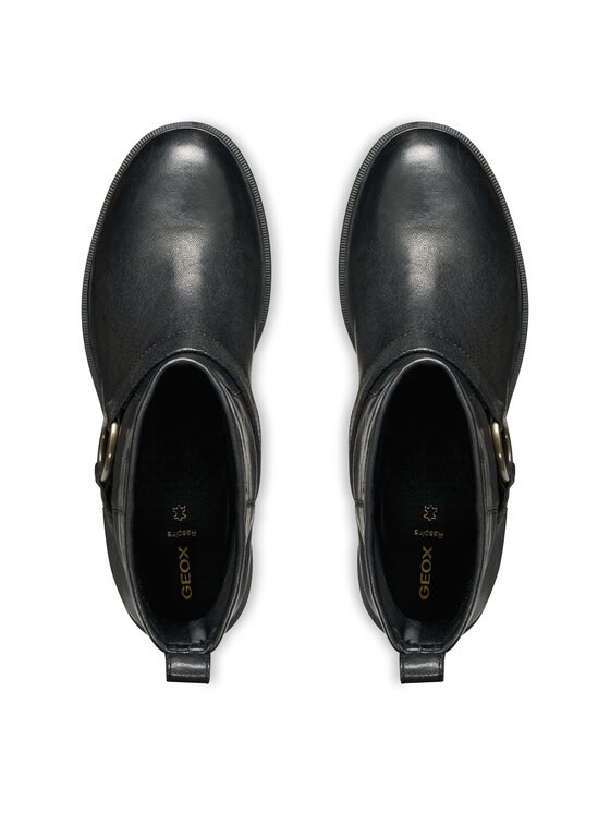 Geox Polokozačky Geox D Catria D56LQB 00081 C9999 Černá