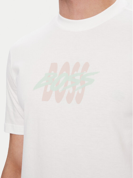 BOSS BOSS Camiseta Bass 50561850 Blanco Regular Fit