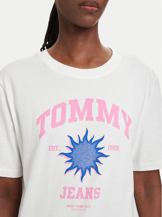 Tommy Jeans Tommy Jeans Camiseta Novelty DW0DW23159 Blanco Relaxed Fit
