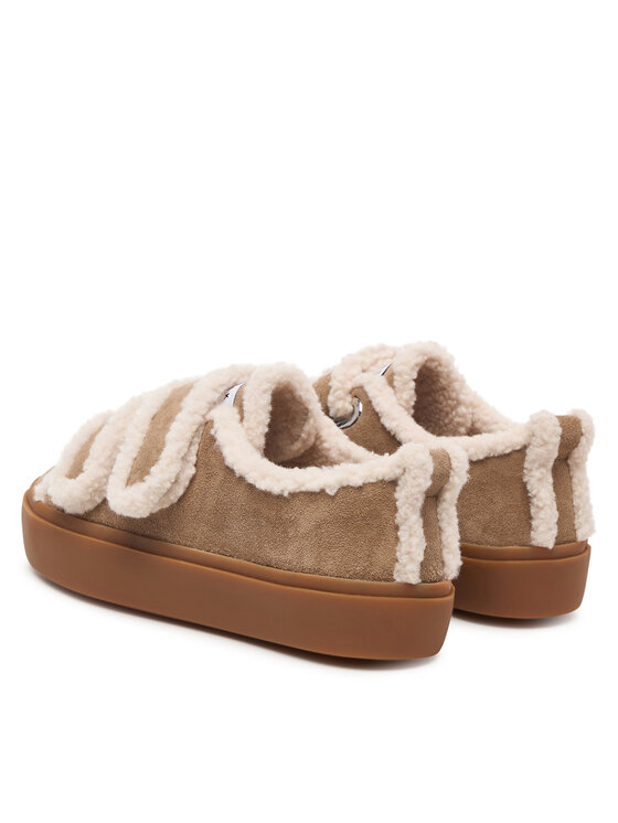 Inuikii Αθλητικά Inuikii Shearling Low Velcro 1001.001.0231 Μπεζ