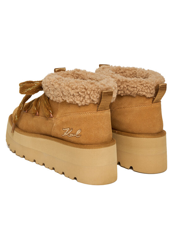 KARL LAGERFELD Sniega zābaki KARL LAGERFELD KL48632 Brūns