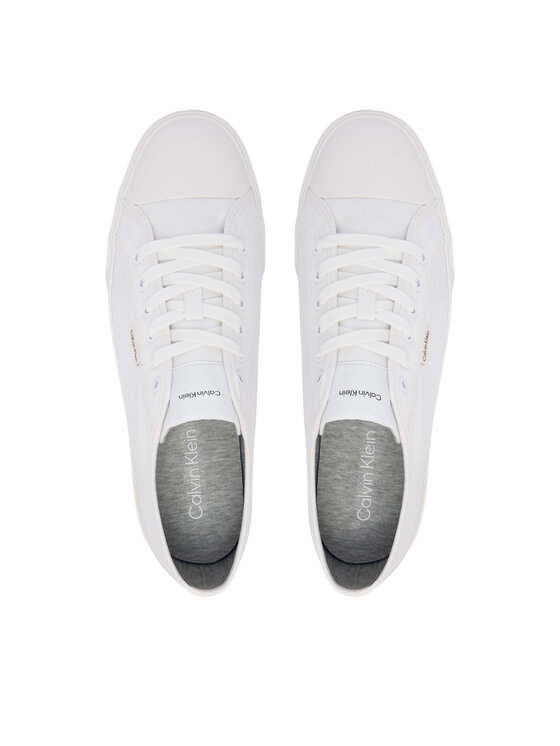Calvin Klein Sneakers Calvin Klein Vulc Laceup Cv HM0HM02121 Λευκό