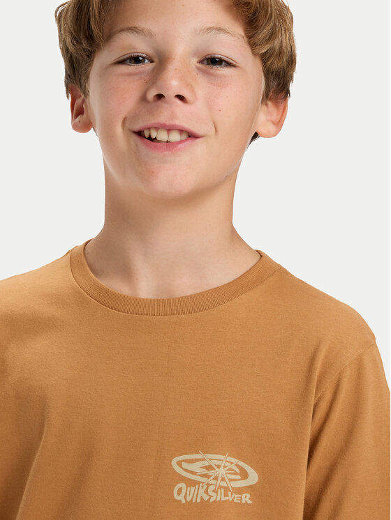 Quiksilver Quiksilver Футболка Hw Snaky Ways EQBZT04912 Коричневий Regular Fit