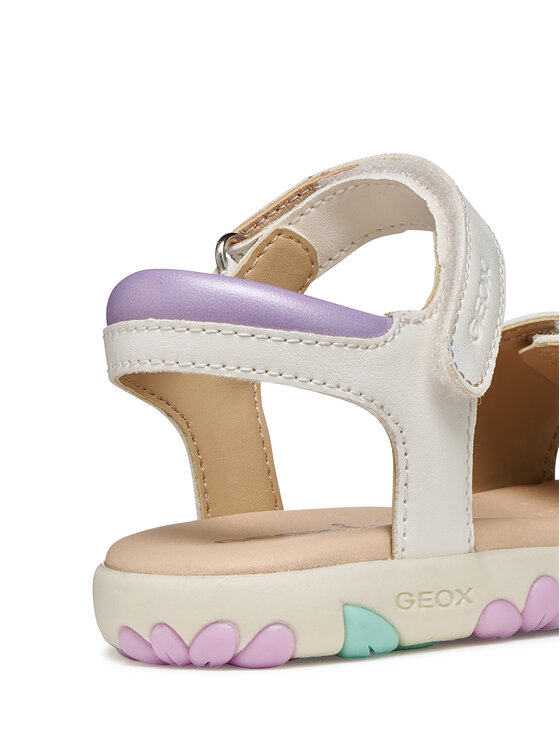 Geox Sandále Geox J Sandal Haiti Girl J658ZB 05402 C0814 S Biela