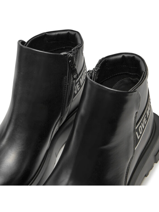 LOVE MOSCHINO Botki LOVE MOSCHINO JA21024G1LIA0000 Czarny