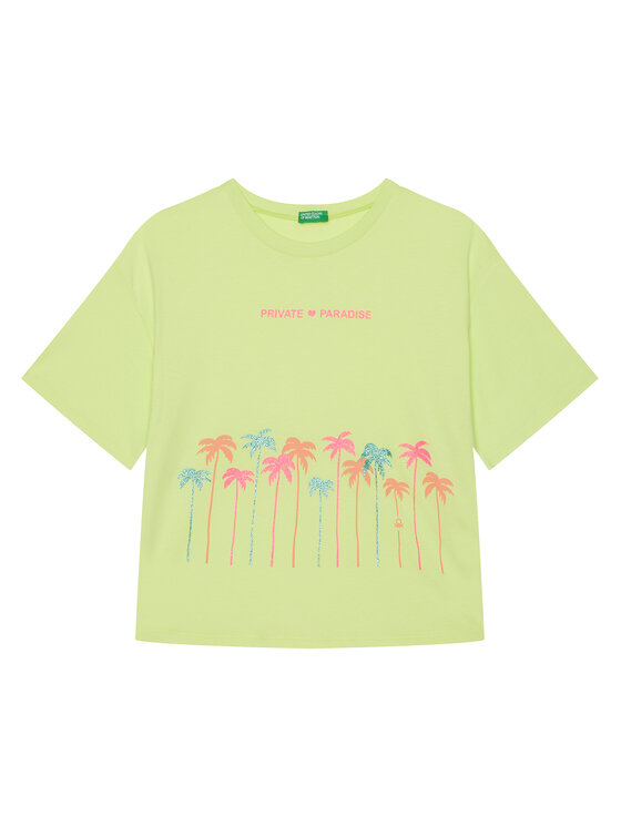 United Colors Of Benetton United Colors Of Benetton Футболка 35RYC10OZ Жовтий Regular Fit