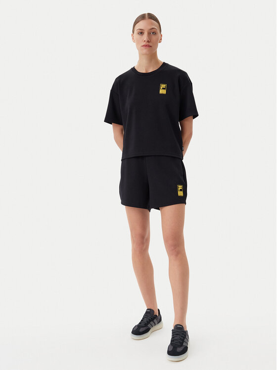 Fila Fila Футболка Lisakovsk FAW1044 Чорний Loose Fit