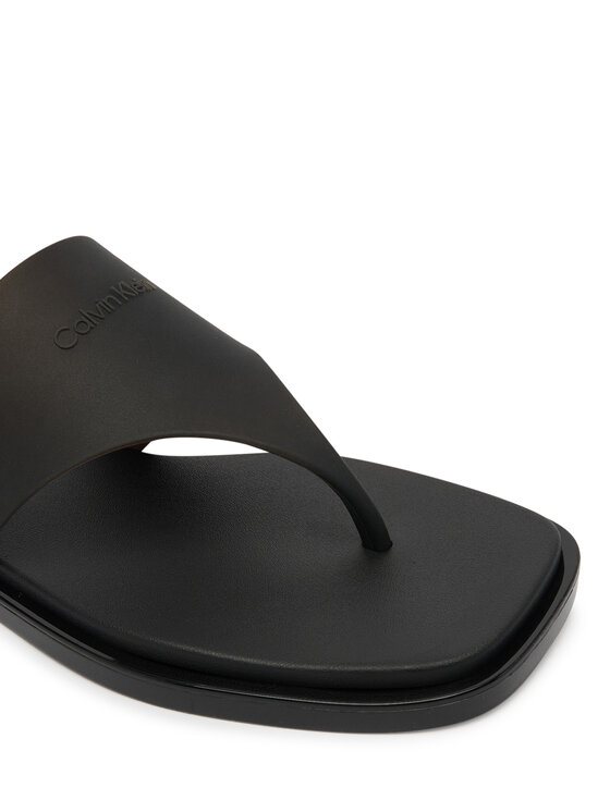 Calvin Klein Japanke Calvin Klein Jelly Sandal Thong Mat Tran Tpu HW0HW02964 Crna