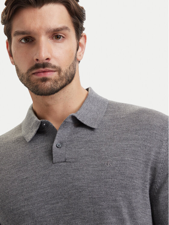 Calvin Klein Calvin Klein Polo LV04LD319G Gris Regular Fit