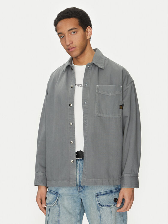 G-STAR G-Star Raw Camicia D23007-D300 H116 Grigio Boxy Fit