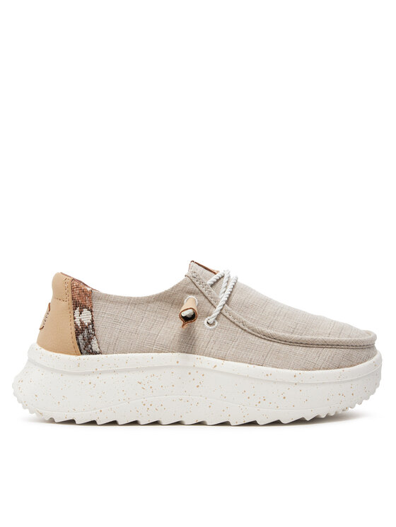 Hey Dude Półbuty Hey Dude Wendy Peak Woven 40413-106 Beżowy