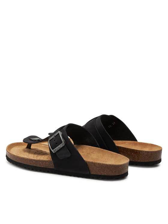 Geox Japonki Geox U Sandal Ghita D U159VD 00032 C9999 Czarny