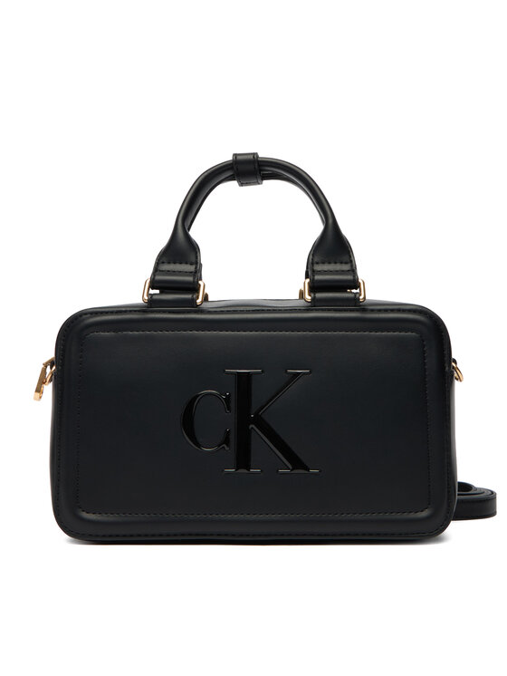 Calvin Klein Geantă Calvin Klein Bold Ck Bauletto Crossbody LV04F3411G Negru