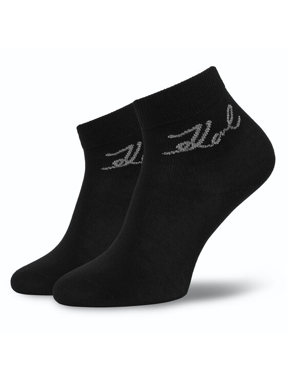 KARL LAGERFELD Garās zeķes KARL LAGERFELD A4W47032 Melns