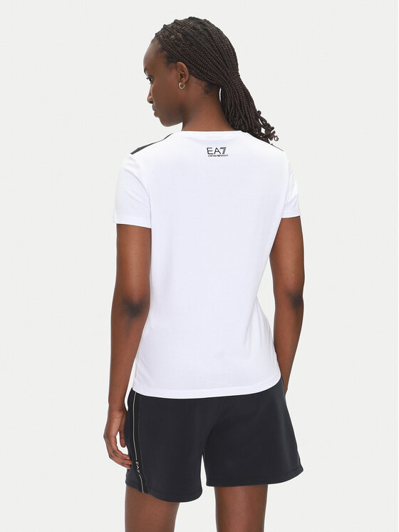 EA7 Emporio Armani EA7 Emporio Armani Футболка 7W000497 AF14880 U0002 Білий Regular Fit