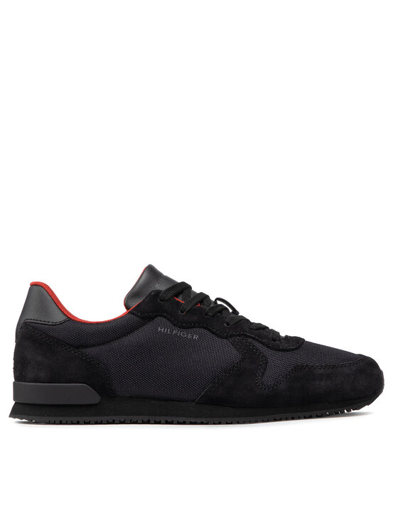 Tommy Hilfiger Αθλητικά Tommy Hilfiger Iconic Material Mix Runner FM0FM04022 Μαύρο