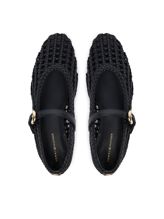 Tommy Hilfiger Balerini Tommy Hilfiger Mary Jane Ballerinas FW0FW09244 Negru