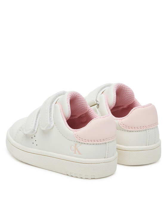 Calvin Klein Sneakersy Calvin Klein Low Cut Velcro Sneaker V1A9-83087-1355 M Biela