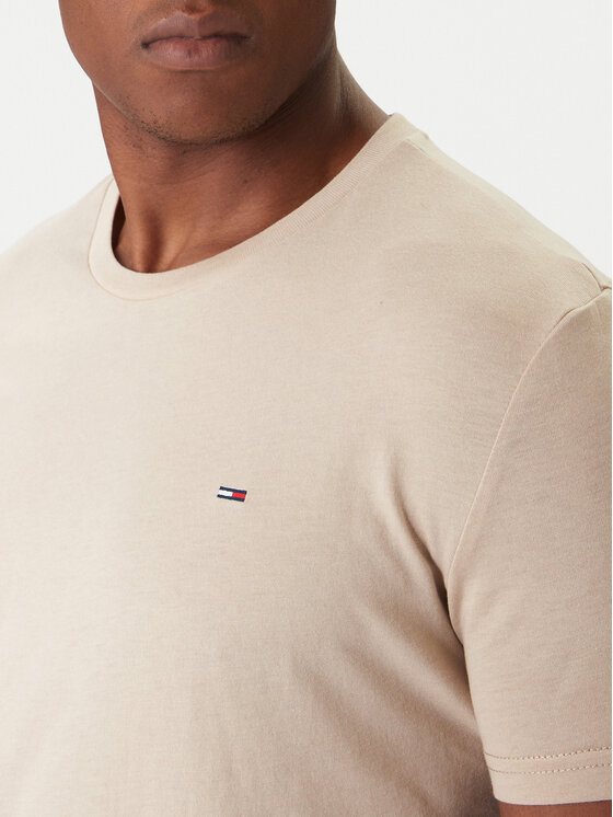 Tommy Jeans Tommy Jeans Camiseta DM0DM20363 Beis Regular Fit