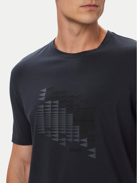 BOSS BOSS Camiseta Network Flag 50566853 Azul marino Regular Fit