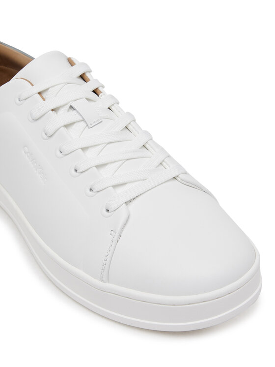 Calvin Klein Sneakersy Calvin Klein Pure Low Laceup Cupsole Hf Lth HM0HM01859 Bílá