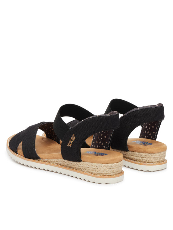 Skechers Босоніжки Skechers BOBS Desert Kiss - Golden Lily 114418/BLK Чорний