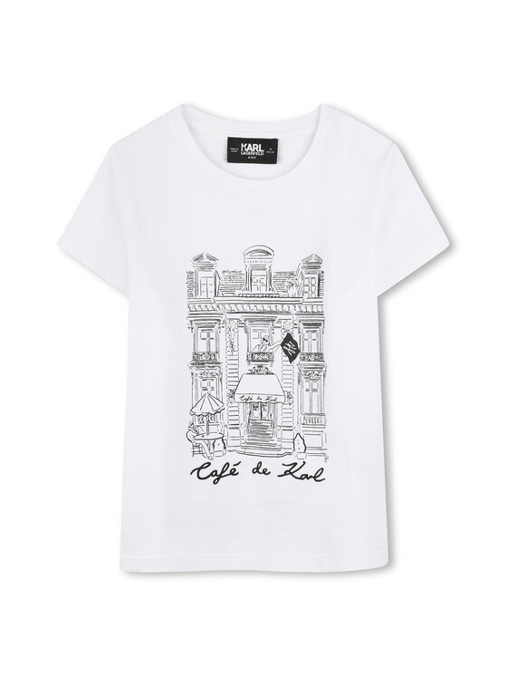 Karl Lagerfeld Kids Karl Lagerfeld Kids Футболка Z30494 S Білий Regular Fit