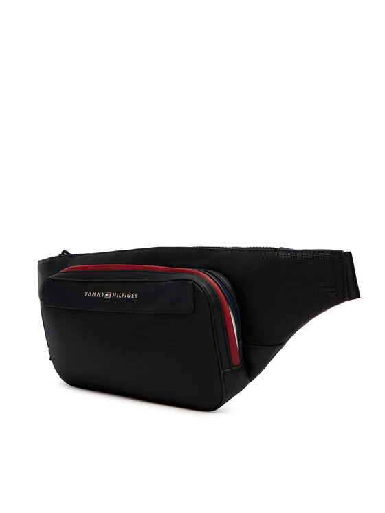 Tommy Hilfiger Torbica za okrog pasu﻿ Tommy Hilfiger Th Foundation Bumbag AM0AM14159 Črna