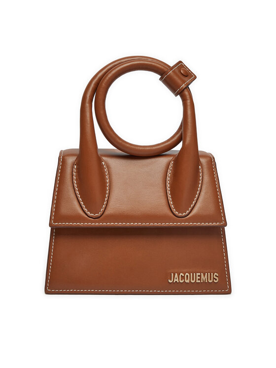 JACQUEMUS Ročna torba JACQUEMUS Le Chiquito Noeud 213BA005-3072 Rjava
