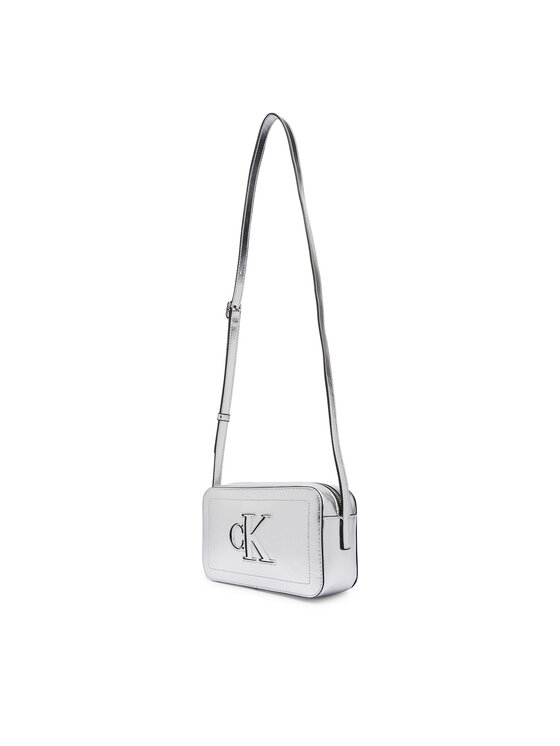 Calvin Klein Torebka Calvin Klein Bold Ck Outline Mtl Camera Bag LV04F3896G Srebrny