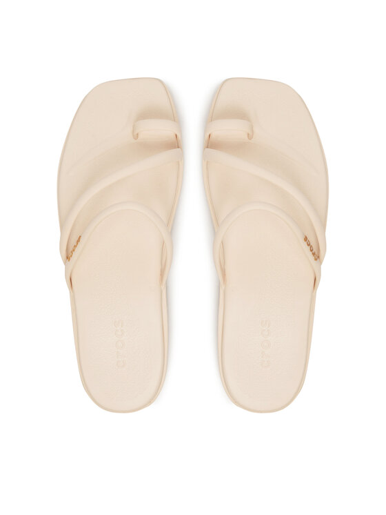 Crocs Джапанки Crocs Miami Toe Loop 209862 Бежов